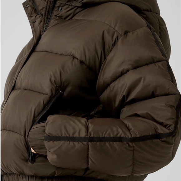 ALO Yoga Dark Brown Puffer Jacket - Picture 7 of 7